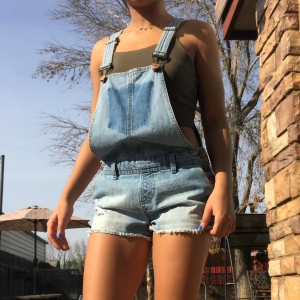 Denim overalls